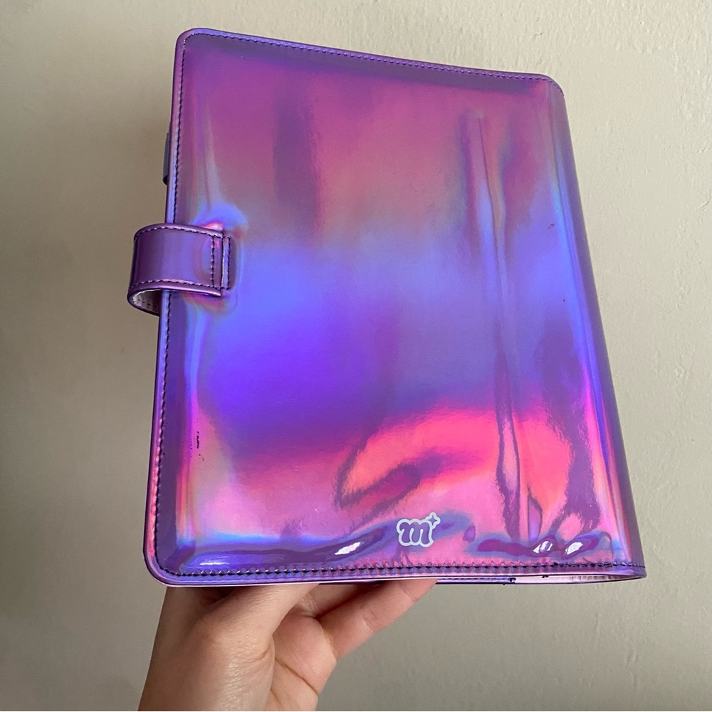 Small Iridescent Purple Binder with Removable Monthly Tabs - Picture 3 of 6